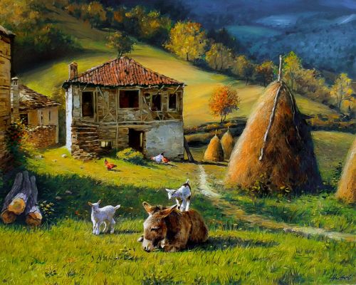 Festmény számokra – Valahol a Rodópban, 40x50cm