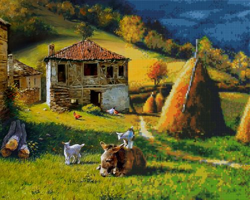 Gyémánt hímzőkészlet - Valahol a Rodópban, 40x50cm