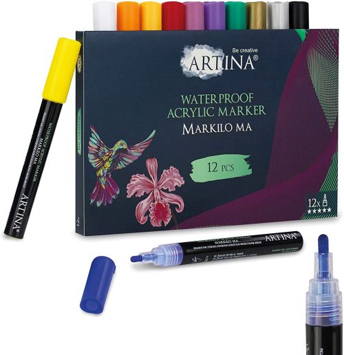 12 db-os készlet akril markerek Artina Markilo Ma
