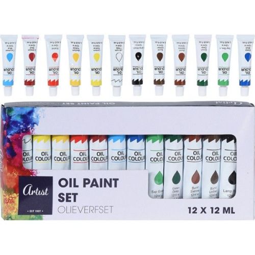 Artist olajfesték-készlet 12 x 12 ML