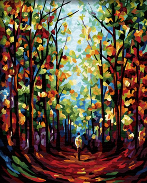 Festmény számokra – Ősz virágokban, 40x50cm