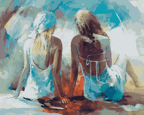 Festmény számokra - Lány, 40x50cm