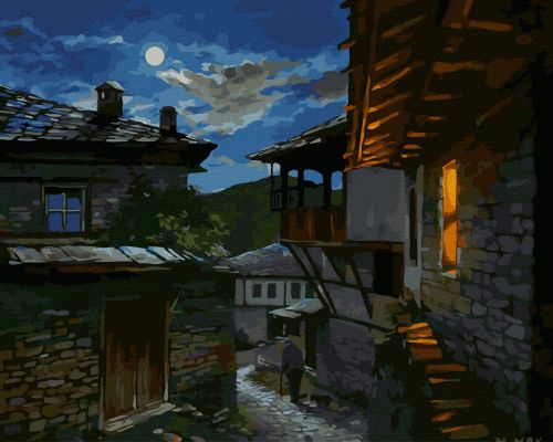 Festmény számokra – Hold utáni vágy, 40x50cm