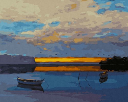 Festmény számokra – Alkonyat, 40x50cm