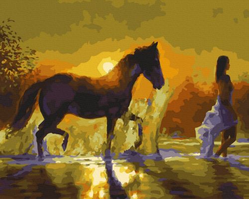 Festmény számokra - Naplemente csendje, 40x50cm